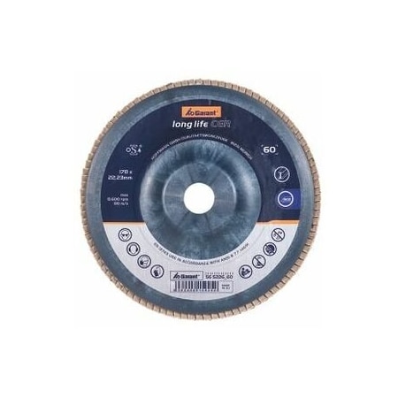 Garant Ceramic Flap Disc, Dia: 178 mm, Grit: 60 565226 60